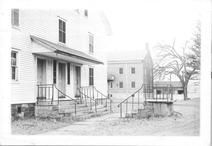 SA1324.6 - Shows the entrance of the second meeting house. Identified on reverse., Winterthur Shaker Photograph and Post Card Collection 1851 to 1921c